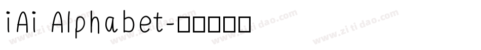 iAi Alphabet字体转换